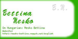 bettina mesko business card